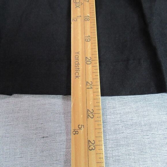 Jennifer & Grace Skirt Women Size 14 Black A-Line Linen Blend Career Office Work - Picture 5 of 9